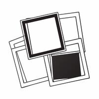 Flat Emotional spectrum square frame concept as Medium shot of a frame made of abstract squares representing various emotions through minimal color gradients Camera pans across th Square Square vector