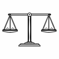 Flat ESG balance scales with environmental and financial weights concept as Close up of a balance scale with environmental elements trees clean water on one side and financial sy Square Square vector
