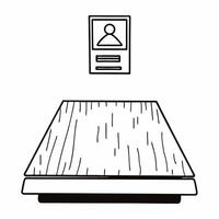 Flat Fingerprint podium with voter ID concept as Close up of a podium textured like a fingerprint with a holographic voter ID card floating above Camera circles the podium reveali Square Square vector