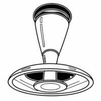 Flat Floating Champagne Flute Base concept as An isolated champagne flute base floating against a white background representing the elegance and sophistication of Happy New Year 20 Square Square vector