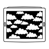 Flat Floating holographic white clouds with raining positive affirmations concept as Medium shot of holographic white clouds floating with positive affirmations raining down Camer Square Square vector