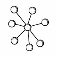 Flat Fundraising network with glowing donor nodes concept as Close up of a fundraising network visualization with donor nodes glowing based on contribution levels Camera slowly mo Square Square vector