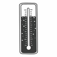 Flat Fundraising thermometer in city lights concept as Wide shot of a fundraising thermometer rising against a blurred cityscape at night Camera slowly tracks upward along the the Square Square vector