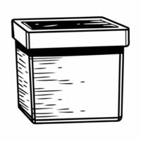 Flat Glossy ballot box reflection with poll numbers concept as Close up of a shiny ballot box surface reflecting rising poll numbers Camera slowly pans up the reflection as number Square Square vector