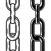 Flat Glossy Chain Links with Copy Space concept as Glossy chain links connected on a plain white background leaving significant copy space to the right The camera captures a close Square Square vector