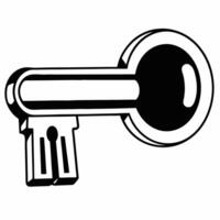 Flat Glossy golden key with keyhole concept as Dolly shot approaching a glossy golden key The key aligns with a keyhole symbolizing access to opportunities Camera pulls back to r Square Square vector
