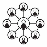 Flat Glossy network of interconnected ESG icons concept as Tracking shot of a glossy surface reflecting a network of interconnected ESG related icons Camera pans across the networ Square Square vector
