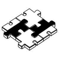 Flat Glossy policy puzzle pieces concept as Close up of glossy puzzle pieces forming a partial policy document Camera slowly tracks along the edge where pieces are missing Wide c Square Square vector