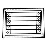 Flat Glossy surface reflecting ESG rating scale concept as Panning shot of a glossy surface reflecting an ESG rating scale Camera moves along the scale showing progression from lo Square Square vector