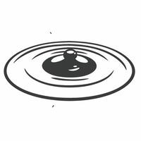 Flat Glossy surface with ripple effect of sustainable choices concept as Close up of a glossy surface with a ripple effect emanating from a central point representing the far reach Square Square vector