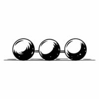 Flat Glossy spheres representing ESG pillars concept as Close up pan across three glossy spheres representing Environmental Social and Governance pillars Camera pulls back to show Square Square vector