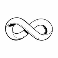 Flat Glossy white infinity symbol concept as Close up of a glossy white infinity symbol on a reflective surface Camera slowly pans across the symbol suggesting endless possibiliti Square Square vector