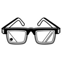 Flat Holographic augmented reality glasses with floating UI concept as Close up pan of holographic AR glasses on a white surface Holographic user interface elements float in front Square Square vector