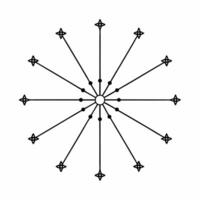Flat Holographic donor network constellation concept as Close up of a holographic constellation representing donor networks Camera moves through the constellation revealing connec Square Square vector