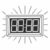 Flat Holographic election countdown timer concept as Medium shot of a large holographic countdown timer displaying the time left until election day The timer pulsates with energy Square Square vector