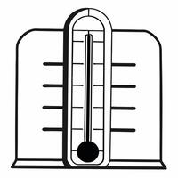 Flat Holographic fundraising thermometer concept as Medium shot of a giant holographic thermometer showing campaign fundraising progress Camera slowly tracks upward as the mercury Square Square vector