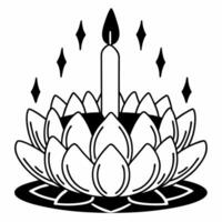 Flat Holographic Loy Krathong with Glowing Lanterns concept as Capture a glowing holographic Loy Krathong floating on water surrounded by shimmering lanterns The camera slowly pan Square Set 8 Square vector