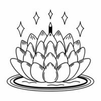 Flat Holographic Loy Krathong with Glowing Lanterns concept as Capture a glowing holographic Loy Krathong floating on water surrounded by shimmering lanterns The camera slowly pan Square Set 20 Square vector