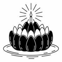 Flat Holographic Loy Krathong with Glowing Lanterns concept as Capture a glowing holographic Loy Krathong floating on water surrounded by shimmering lanterns The camera slowly pan Square Set 26 Square vector