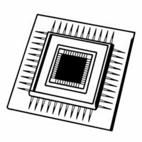 Flat Holographic Price Tag on Microchip concept as A macro shot of a microchip displaying a floating holographic price tag The camera focuses sharply on the microchips surface tex Square Square vector