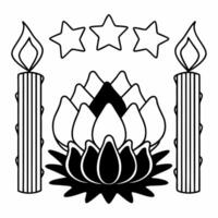 Flat Holographic World AIDS Day Candle Frame concept as Design a frame featuring a holographic candle leaving the center open for copy space ideal for awareness campaigns or inform Square Square vector