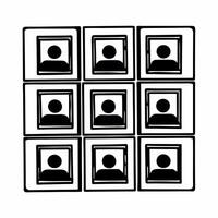 Flat Integrity Rubiks cube podium concept as Medium shot of a podium shaped like a Rubiks cube with each face representing different aspects of election integrity Camera slowly ro Square Square vector