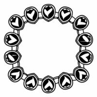 Flat Integrity shield constellation frame concept as Close up of a frame formed by integrity shield icons arranged in a constellation pattern Camera slowly pans across the constel Square Square vector