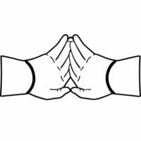 Flat Intergenerational mindfulness practice concept as Close up of hands of different ages joining in a mindfulness exercise zooming out to show an intergenerational group Camera Square Square vector