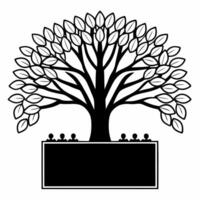 Flat Levitating negotiation table with growing tree concept as Tracking shot of a floating negotiation table with a tree growing from its center Camera moves around the table reve Square Square vector