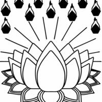Flat Loy Krathong with Lotus Flowers concept as Create a illustration of a Loy Krathong decorated with lotus flowers isolated against a white background The design emphasiz Square Set 2 Square vector