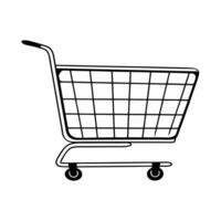 Flat Macro Lens on Futuristic Shopping Cart concept as A close up image of a futuristic shopping cart icon rendered in holographic light The camera angle shifts slightly to showca Square Square vector