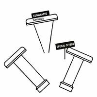 Flat Nanobot assembly line deals concept as Tracking shot following nanobots assembling a product at a microscopic level Each nanobot carries a tiny price tag or discount label A Square Square vector