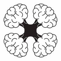 Flat Neuro enhanced ESG community innovation brainstorming concept as Extreme close up of synapses firing in brain tissue during an ESG community innovation session Camera pans ac Square Square vector