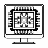 Flat Neuro linked ESG sentiment analysis concept as Close up of neural implant interfacing with brain tissue Camera pans to show multiple people connected sharing ESG sentiments Square Square vector