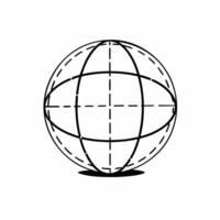 Flat Orbiting stakeholder ecosystem with ESG focus concept as Close up of a spherical ecosystem model representing various stakeholders rotating in space Camera pans across the sp Square Set 2 Square vector