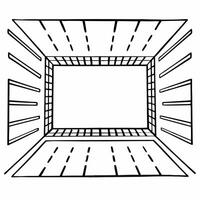 Flat Plain backdrop with ESG themed maze concept as Static shot of a plain white backdrop featuring an ESG themed maze Camera slowly zooms out to show business figures navigating Square Set 2 Square vector