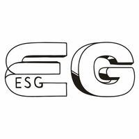 Flat Plain backdrop with intertwined DNA strands of E S and G concept as Static shot of a plain white backdrop featuring DNA like strands intertwining to form the letters E S and G Square Square vector