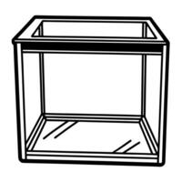 Flat Plain background with transparent ballot concept as Soft focus plain backdrop with a transparent acrylic ballot box in foreground Camera slowly zooms in on box interior Wide Square Square vector
