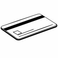 Flat Plain Credit Card on White Background concept as A sleek credit card lays flat on a glossy white surface with generous copy space above The camera angle is a top down close u Square Square vector