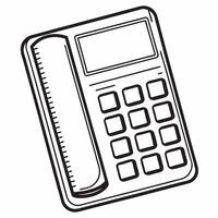 Flat Plain Calculator with Copy Space concept as A plain calculator rests on a glossy white desk with generous copy space to the left The camera captures an overhead shot emphasiz Square Square vector