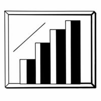 Flat Plain geometric shapes with rising bar graph concept as Tracking shot moving through plain geometric shapes A glowing bar graph rises in the foreground representing revenue g Square Square vector