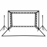 Flat Plain white space with eco friendly product prototypes concept as Slow dolly shot moving through plain white space with floating semi transparent prototypes of eco friendly pr Square Square vector