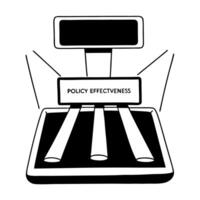 Flat Podium with policy impact holograms concept as Medium shot of a podium with holographic projections showing policy impacts Camera moves through the holograms revealing differ Square Square vector