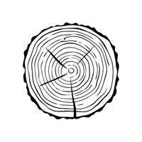 Flat Policy tree rings concept as of a tree trunk cross section with rings representing different policy implementations over time Camera slowly zooms out to reveal the ful Square Square vector