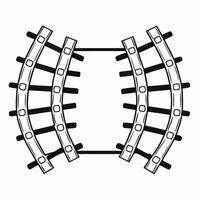 Flat Politician approval rating rollercoaster concept as of a rollercoaster track representing fluctuations in a politicians approval rating Camera follows the tracks ups a Square Square vector