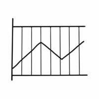 Flat Politician social media follower growth chart concept as Illustration of a line graph showing a politicians social media follower growth over time Camera follows the lines tr Square Square vector