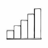 Flat Poll graph building blocks concept as Minimal design of building blocks forming rising and falling poll graphs Camera pans up and down the blocks emphasizing changing poll nu Square Square vector
