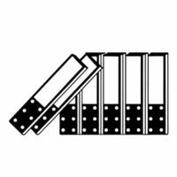 Flat Poll number domino effect concept as of domino pieces with poll numbers creating a falling effect Camera follows the domino chain reaction emphasizing changing poll re Square Square vector
