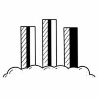 Flat Poll numbers rising through cloudy predictions concept as Medium shot of poll numbers emerging from a cloudy abstract background representing uncertain predictions Camera slo Square Square vector