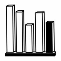 Flat Poll graph building blocks concept as Minimal design of building blocks forming rising and falling poll graphs Camera pans up and down the blocks emphasizing changing poll nu Square Set 2 Square vector